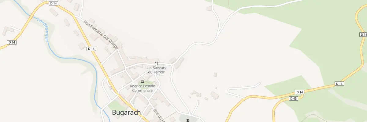 Plan du 44 Le Village à Bugarach