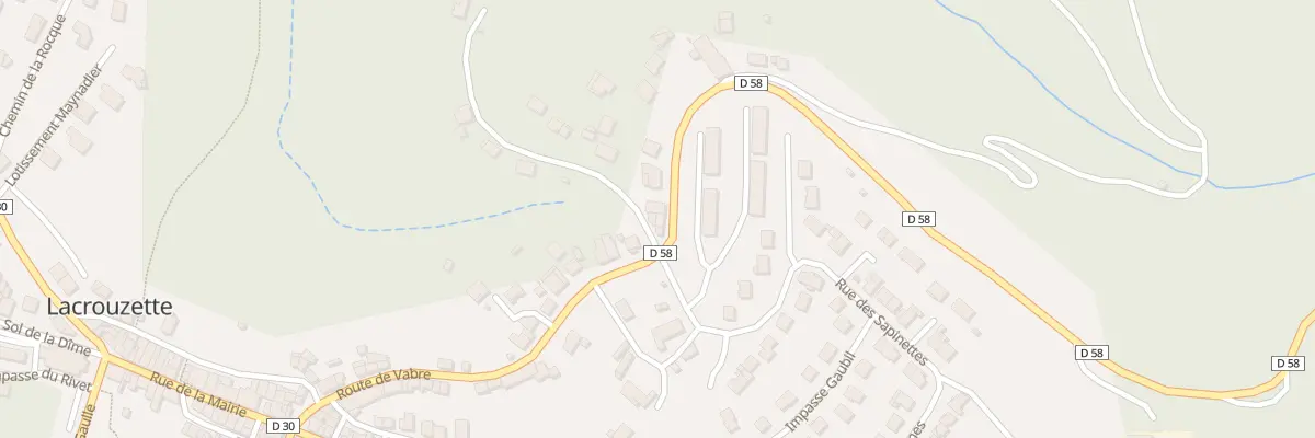 Plan du 49 Rte de Vabre à Lacrouzette