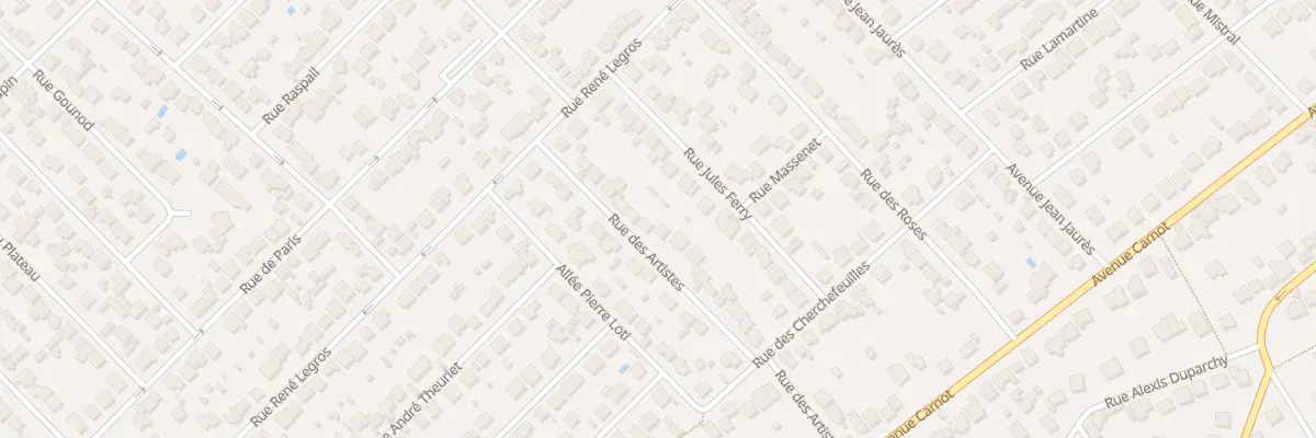 Plan du 28 Rue des Artistes à Savigny-sur-Orge