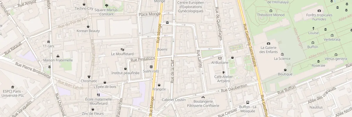 Plan du 9 Rue du Puits de l’Ermite à Paris 5e Arrondissement