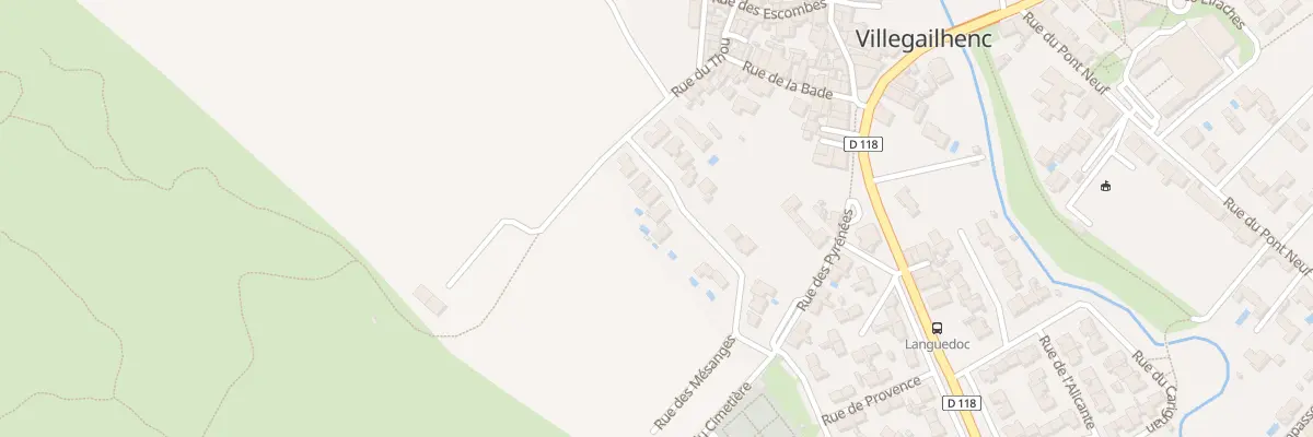 Plan du 6 Rue des Pinsons à Villegailhenc