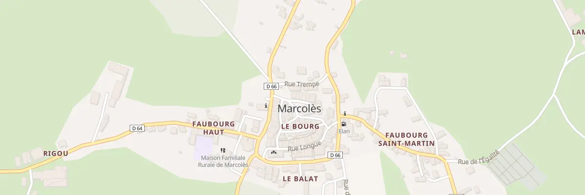 Plan du 5148 Le Bourg à Marcolès