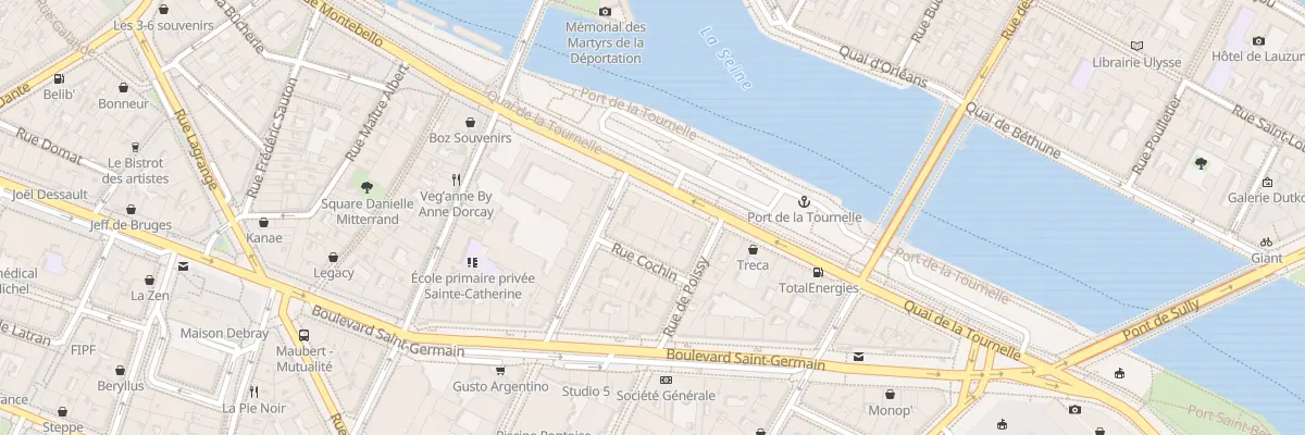 Plan du 37 Quai de la Tournelle à Paris 5e Arrondissement