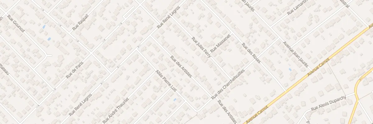 Plan du 26 Rue des Artistes à Savigny-sur-Orge
