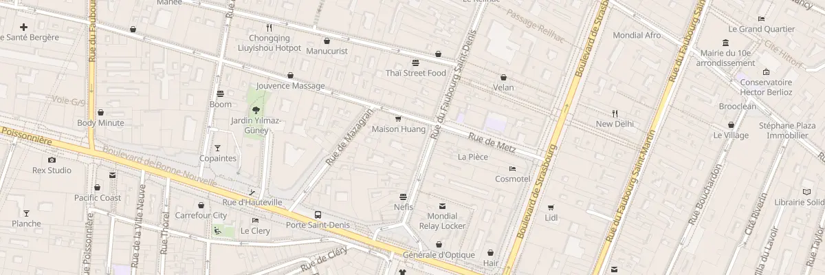 Plan du 27 Rue du Faubourg Saint-Denis à Paris 10e Arrondissement