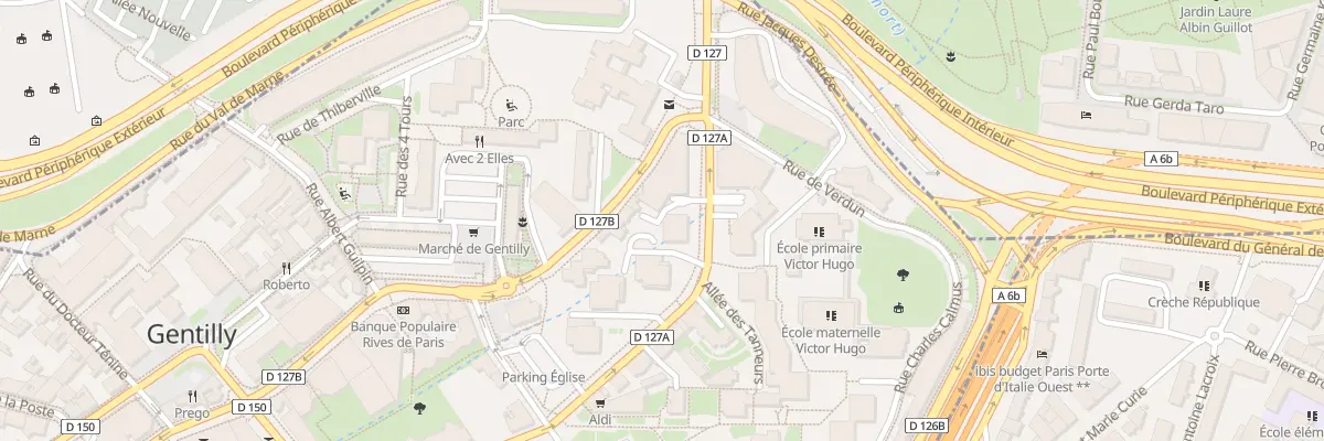 Plan du 8 Av Galliéni à Gentilly