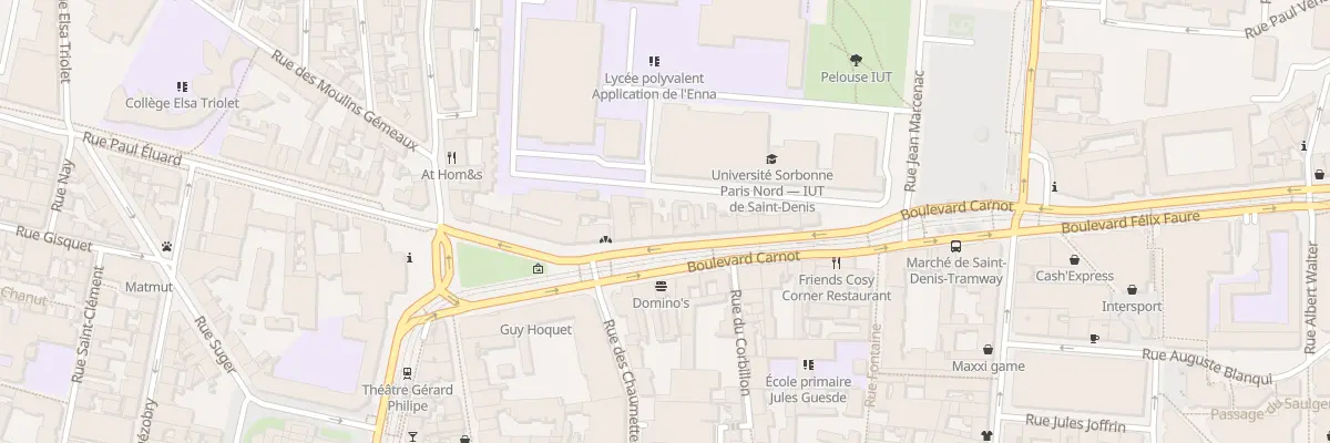 Plan du 16 Bd Carnot à Saint-Denis
