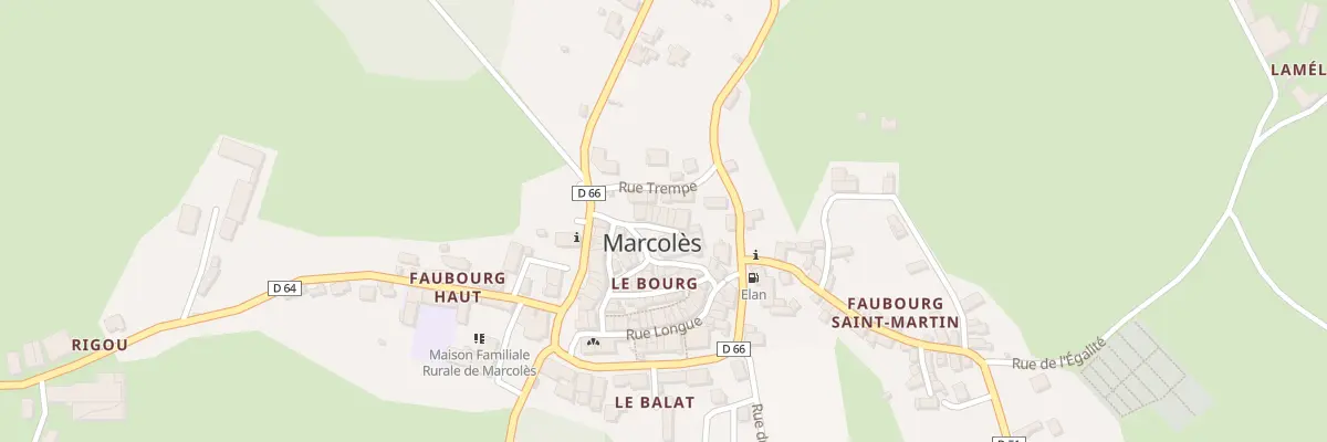 Plan du 5151 Le Bourg à Marcolès
