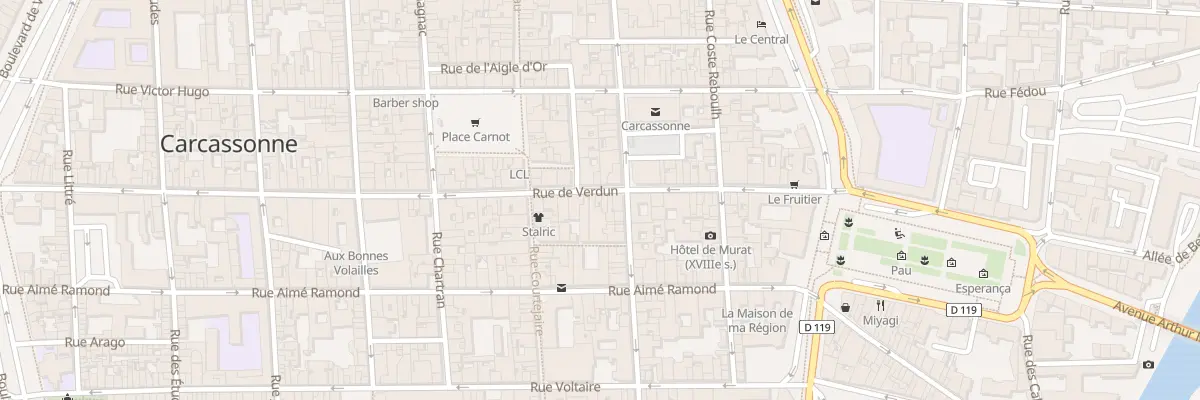 Plan du 31 Rue de Verdun à Carcassonne