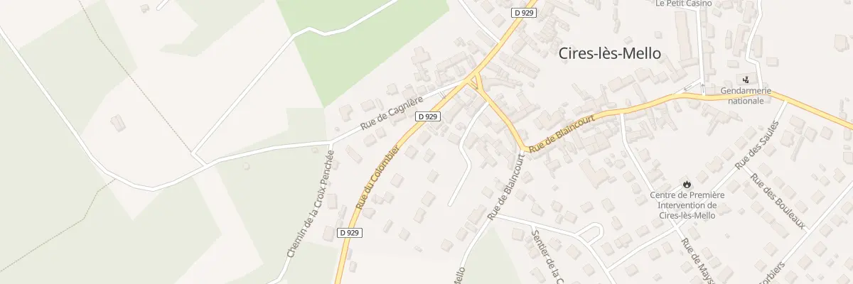 Plan du 67 Rue du Colombier à Cires-lès-Mello