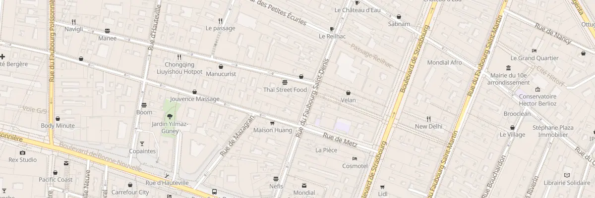 Plan du 41 Rue du Faubourg Saint-Denis à Paris 10e Arrondissement