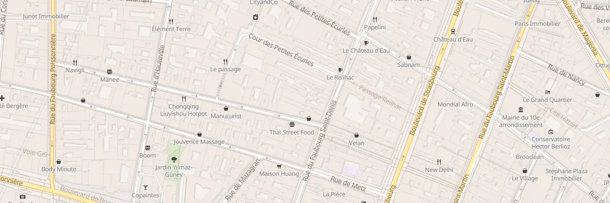 Plan du 51 Rue du Faubourg Saint-Denis à Paris 10e Arrondissement