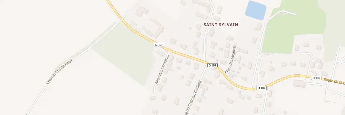 Plan du 1 All des Mimosas à Trouy
