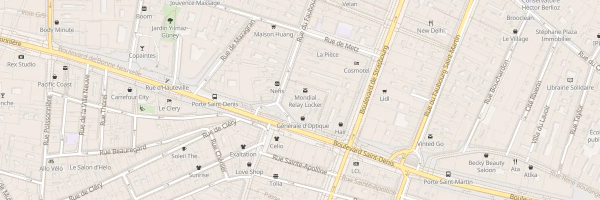 Plan du 6 Rue du Faubourg Saint-Denis à Paris 10e Arrondissement