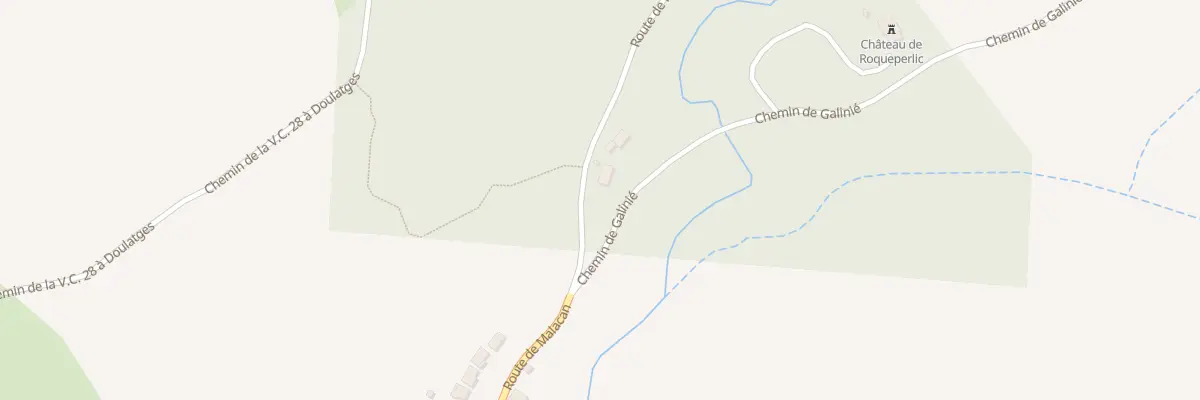 Plan du 13 Rte de Malacan à Noailhac