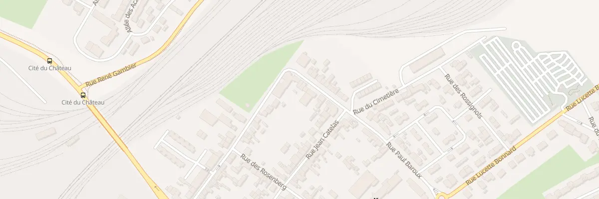 Plan du 8 Rue Paul Baroux à Longueau