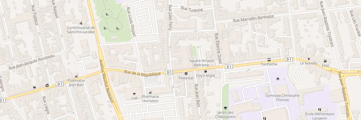 Plan du 98 Rue de la Republique Saint Pol à Dunkerque