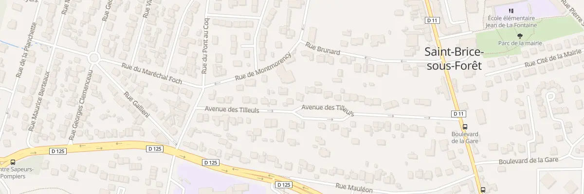 Plan du 38 Av des Tilleuls à Saint-Brice-sous-Forêt