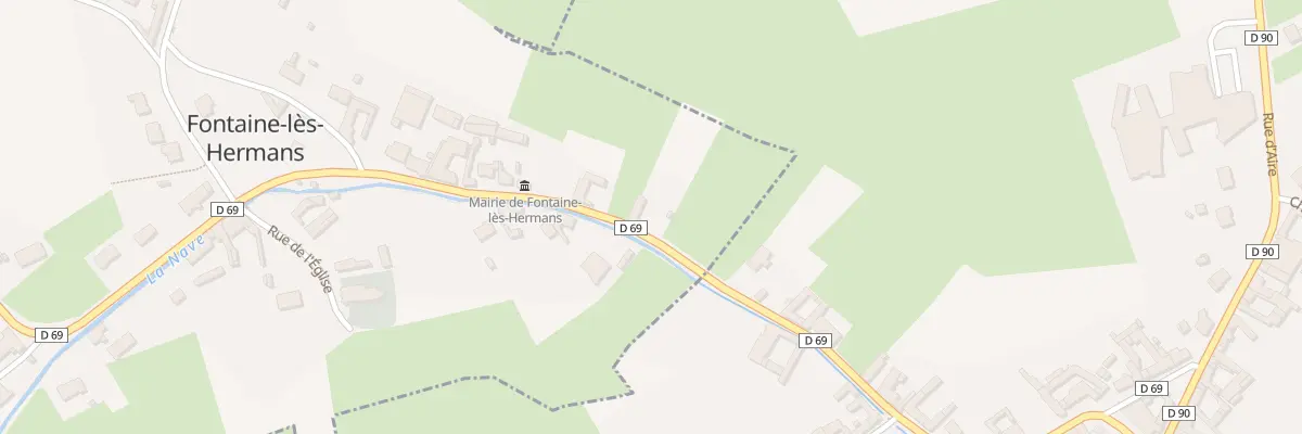 Plan du 2 Rue d’Hurtebise à Fontaine-lès-Hermans