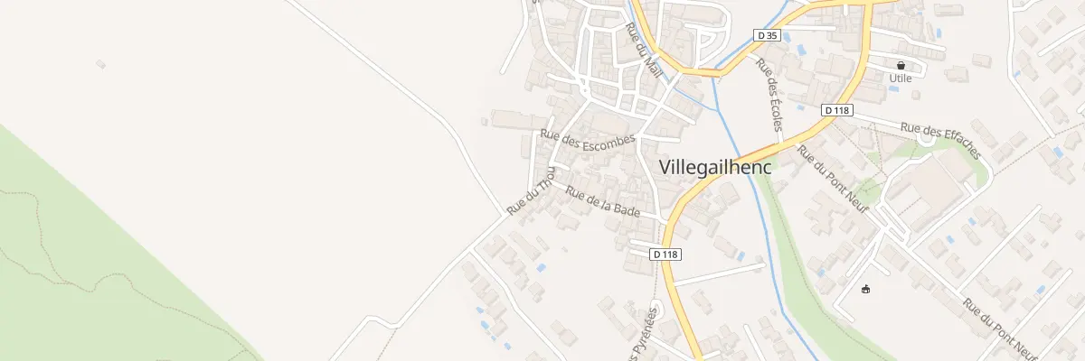 Plan du 18 Rue du Thou à Villegailhenc