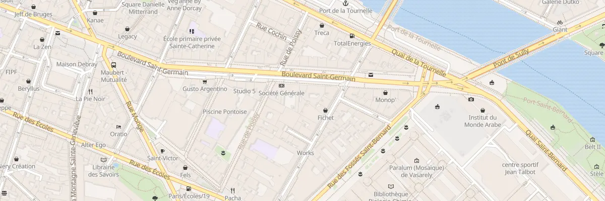 Plan du 17 Bd Saint-Germain à Paris 5e Arrondissement