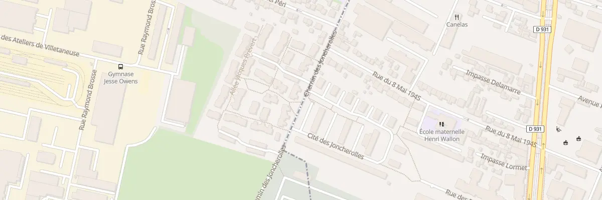 Plan du 8 All Eugène Guillevic à Villetaneuse