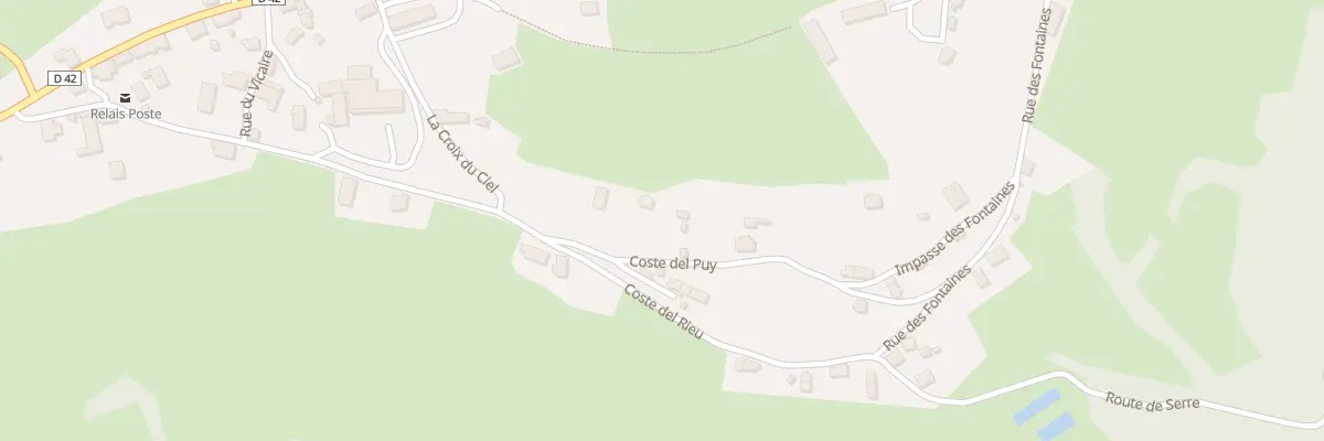 Plan du 1 Coste Del Puy à Besse