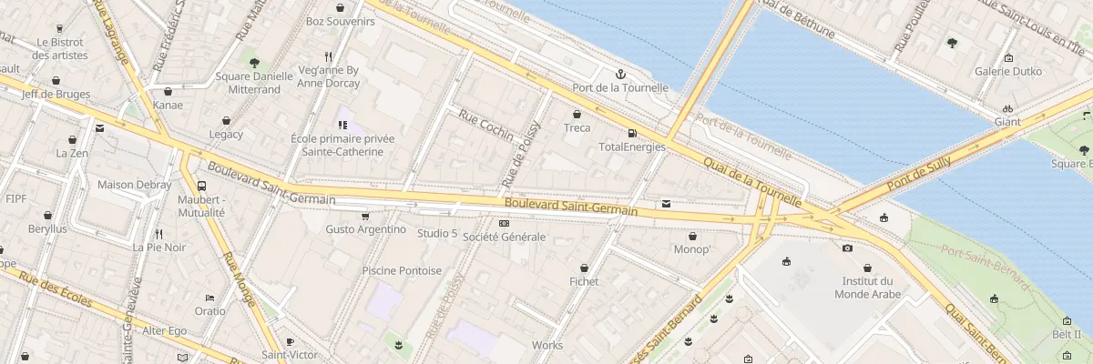 Plan du 22 Bd Saint-Germain à Paris 5e Arrondissement