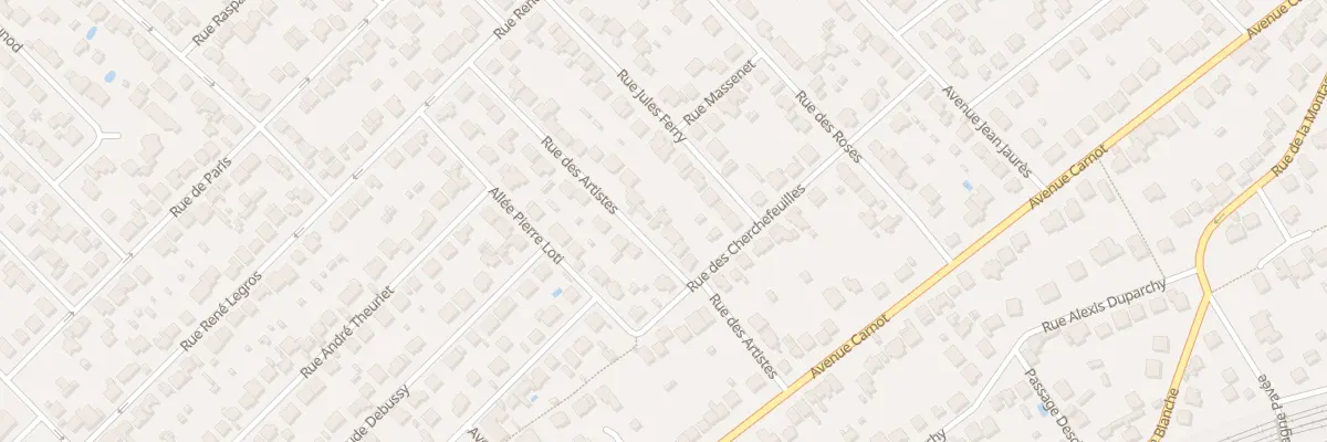 Plan du 16 Rue des Artistes à Savigny-sur-Orge