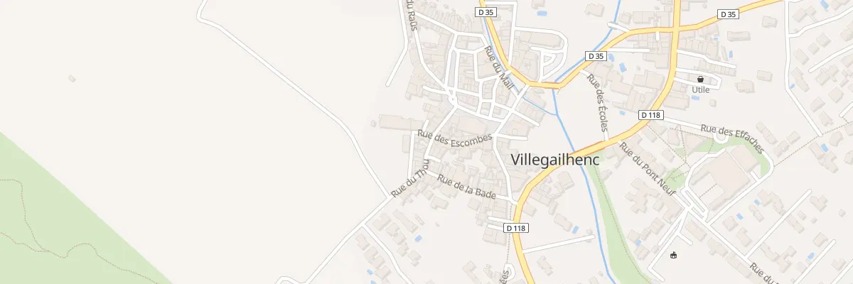 Plan du 8 Rue du Thou à Villegailhenc
