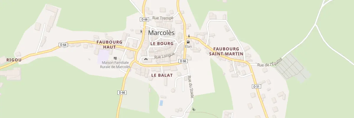 Plan du 5100B Le Bourg à Marcolès