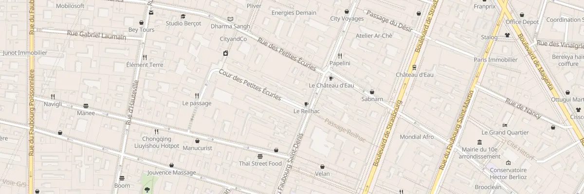 Plan du 4 Cour des Petites Écuries à Paris 10e Arrondissement