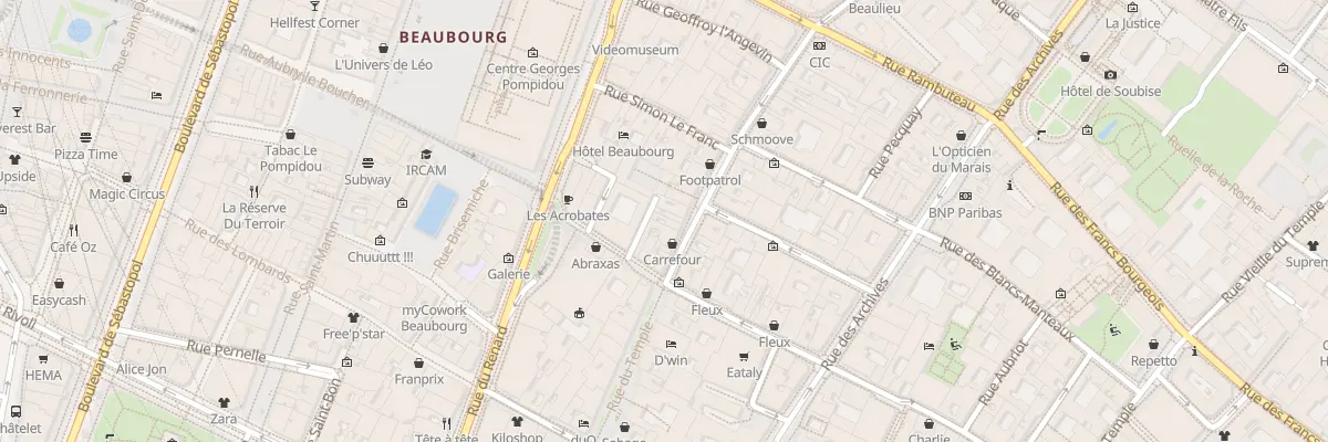 Plan du 6 Imp du Boeuf à Paris 4e Arrondissement