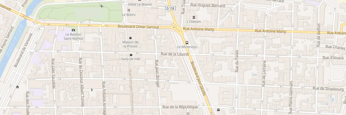 Plan du 3 Rue de la Liberte à Carcassonne