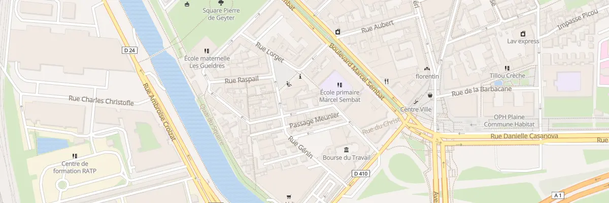 Plan du 25 Rue Samson à Saint-Denis