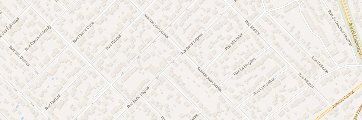 Plan du 80 Rue Rene Legros à Savigny-sur-Orge