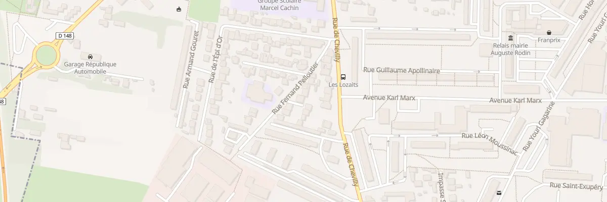 Plan du 17 Rue Fernand Pelloutier à Villejuif