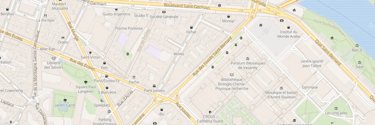 Plan du 32 Rue des Fossés Saint-Bernard à Paris 5e Arrondissement