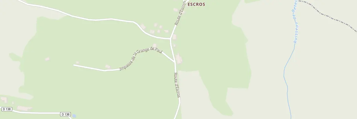 Plan du 6040 Escros à Sourniac