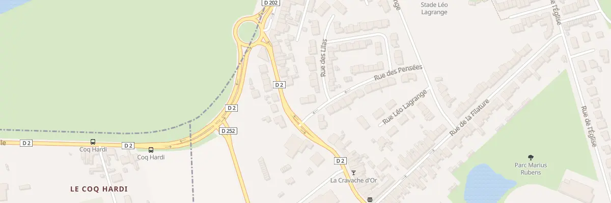 Plan du 2 Rue des Pensées à Cappelle-la-Grande