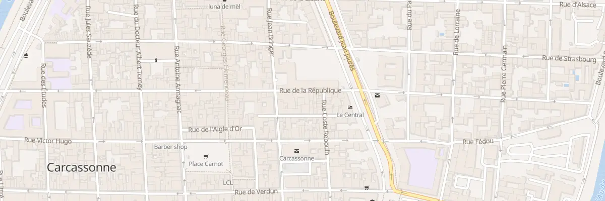Plan du 17 Rue de la République à Carcassonne