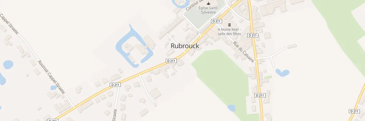 Plan du 227 Rte de Broxeele à Rubrouck