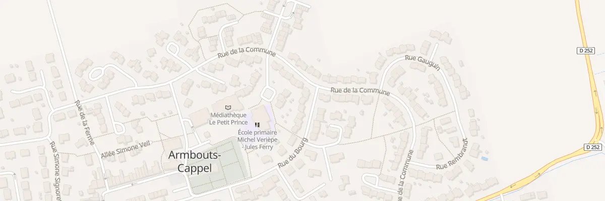 Plan du 3 Rue du Bourg à Armbouts-Cappel