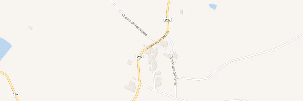 Plan du 1586 Rte du Fourcatel à Lacapelle-Pinet