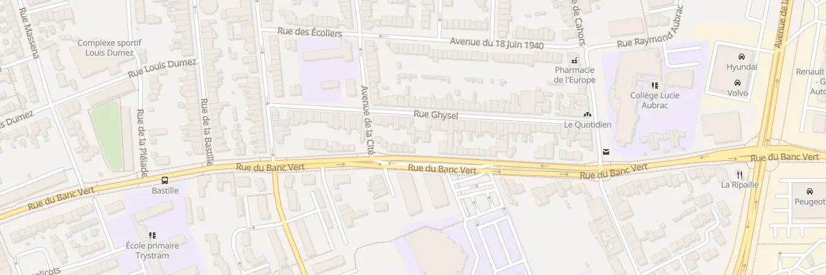 Plan du 53 Rue Ghysel à Dunkerque