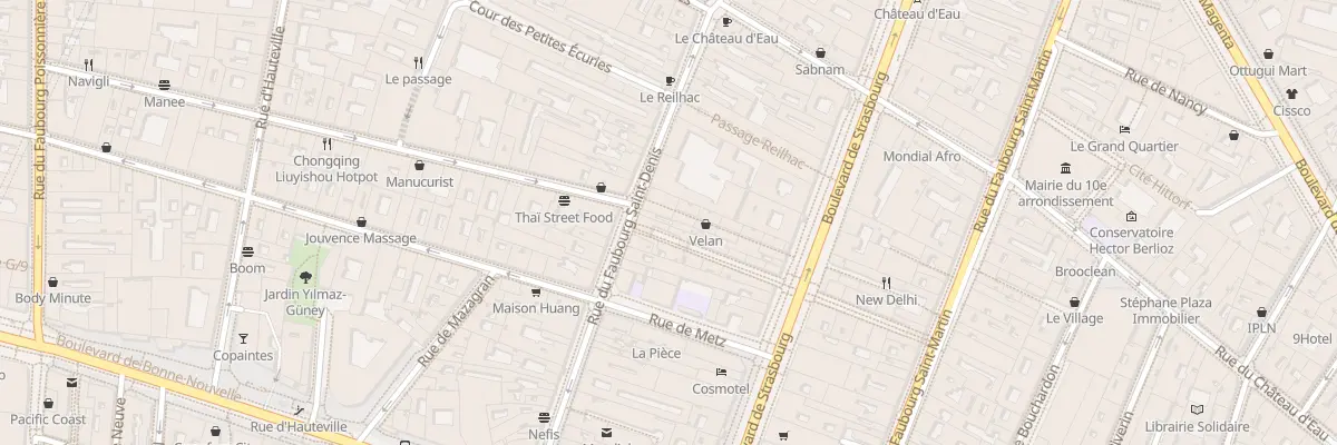 Plan du 44 Rue du Faubourg Saint-Denis à Paris 10e Arrondissement