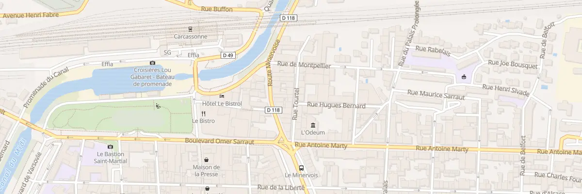 Plan du 17 Rue Tourtel à Carcassonne