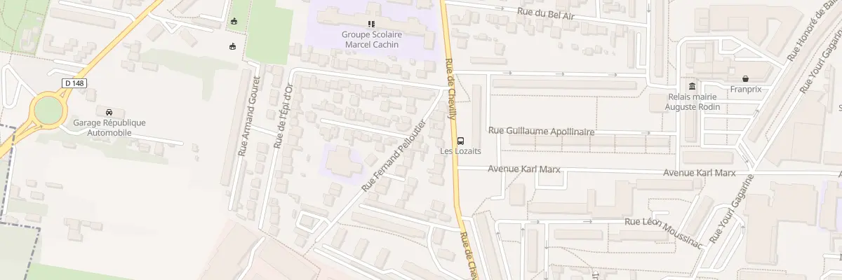 Plan du 9 Rue Fernand Pelloutier à Villejuif