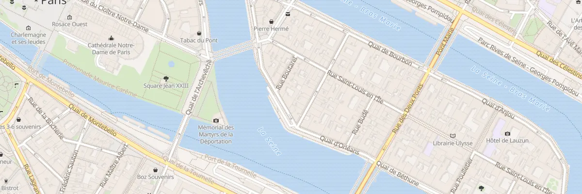 Plan du 28 Quai d’Orléans à Paris 4e Arrondissement