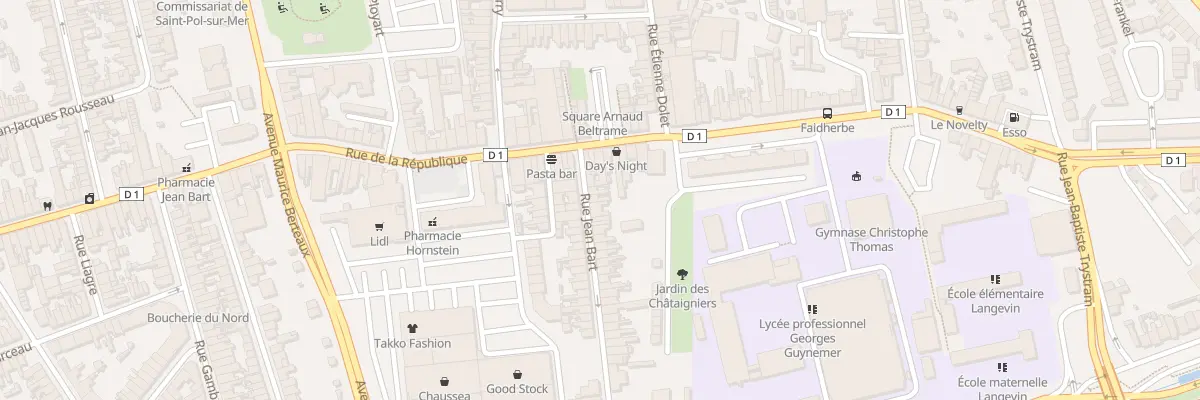 Plan du 7 Rue Jean Bart Saint Pol à Dunkerque